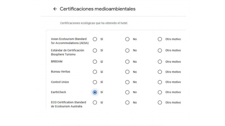 Certificaciones medioambientales en Google Business Profile para alojamientos turísticos en Galicia
